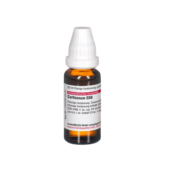 Cortisonum D30 DHU Dilution, 20 ml Lösung