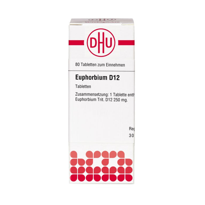 DHU Euphorbium D12 Tabletten, 80 St. Tabletten