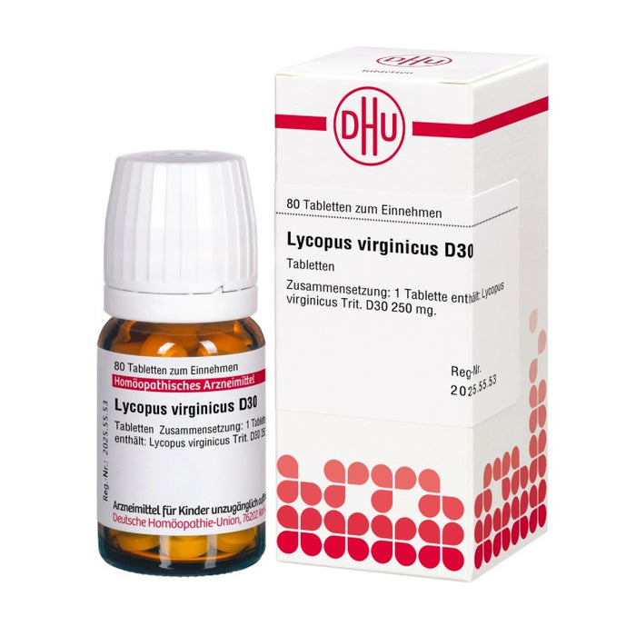 Lycopus virginicus D30 DHU Tabletten, 80 St. Tabletten