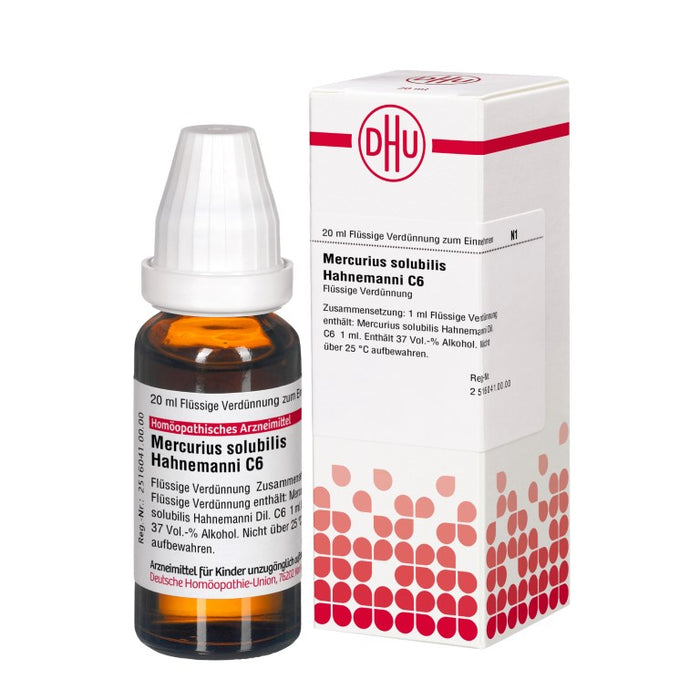 DHU Mercurius solubilis Hahnemanni C6 Dilution, 20 ml Lösung