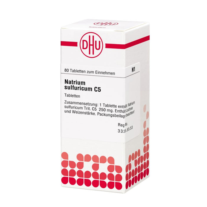 Natrium sulfuricum C5 DHU Tabletten, 80 St. Tabletten