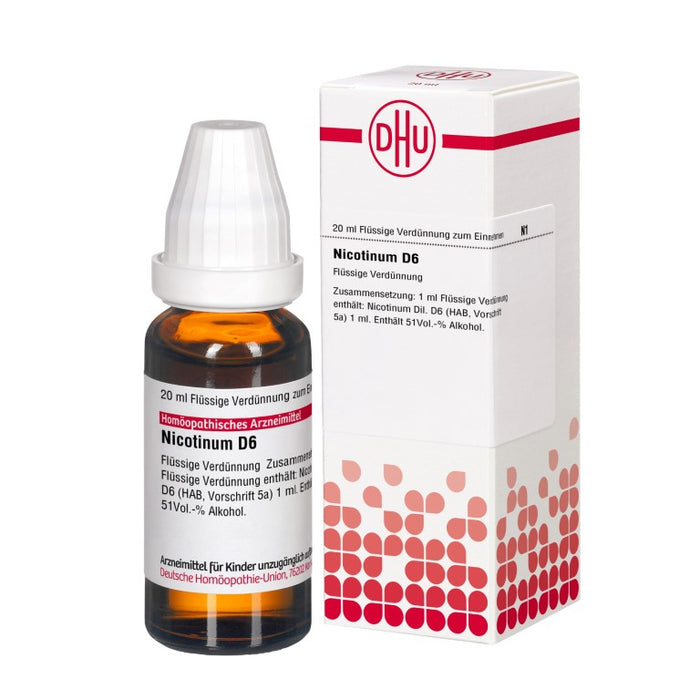 Nicotinum D6 DHU Dilution, 20 ml Lösung