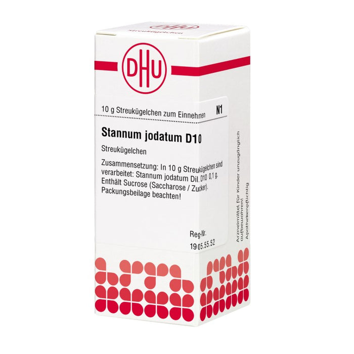 Stannum jodatum D10 DHU Globuli, 10 g Globuli