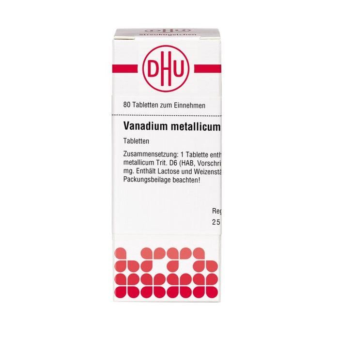 DHU Vanadium metallicum D 6 Tabletten, 80 pcs. Tablets