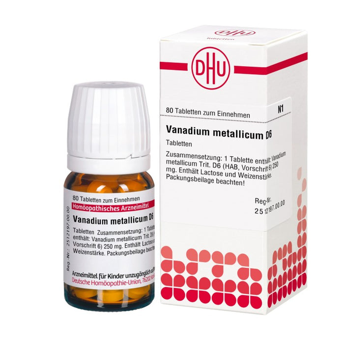 DHU Vanadium metallicum D 6 Tabletten, 80 pcs. Tablets