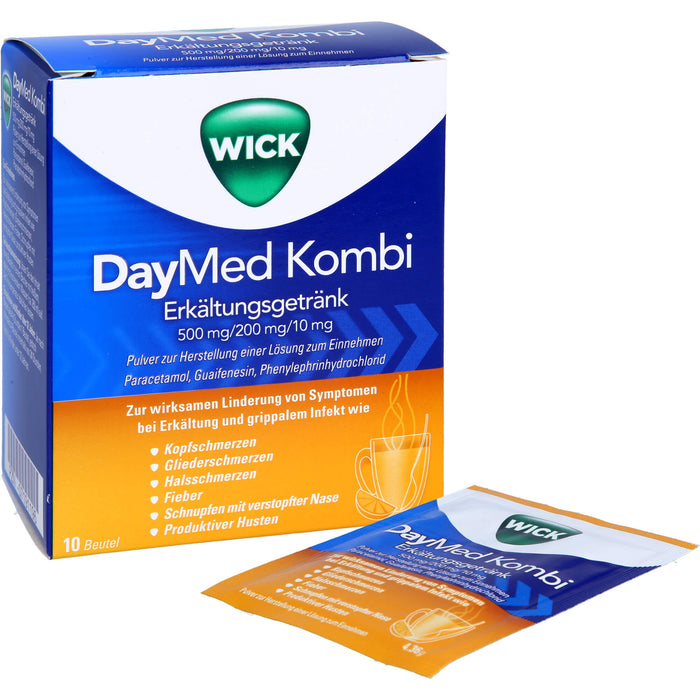 WICK DayMed Kombi Erkältungsgetränk Pulver, 10 pcs. Sachets