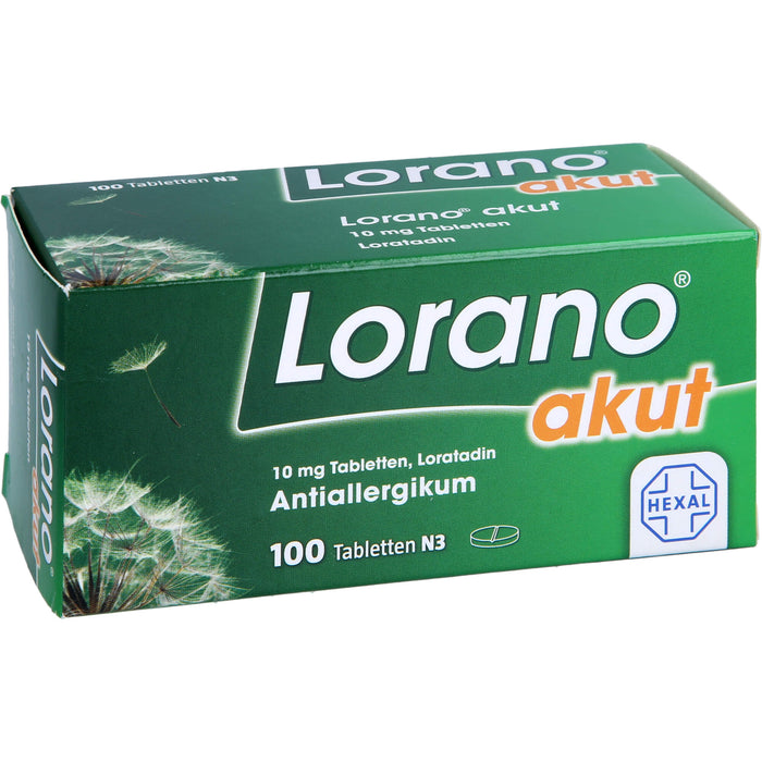 Lorano akut Tabletten, 100 pc Tablettes