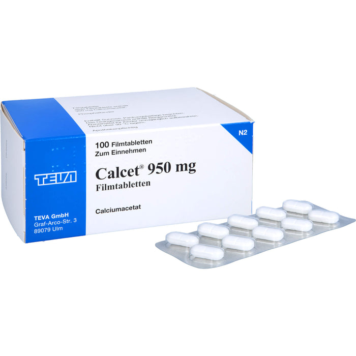 Calcet 950 mg Filmtabletten, 100 St FTA