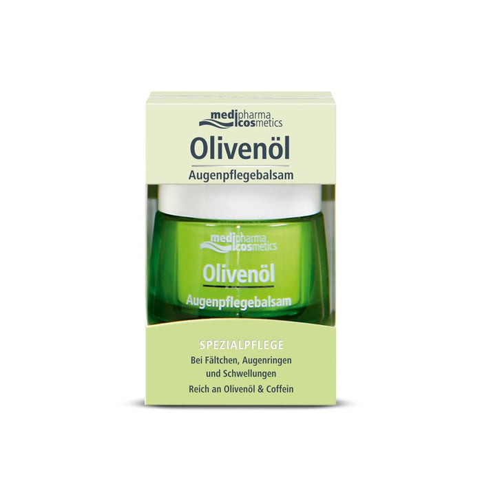 Medipharma Cosmetics Olivenöl Augenpflegebalsam bei Fältchen, Augenringen und Schwellungen, 15 ml Cream