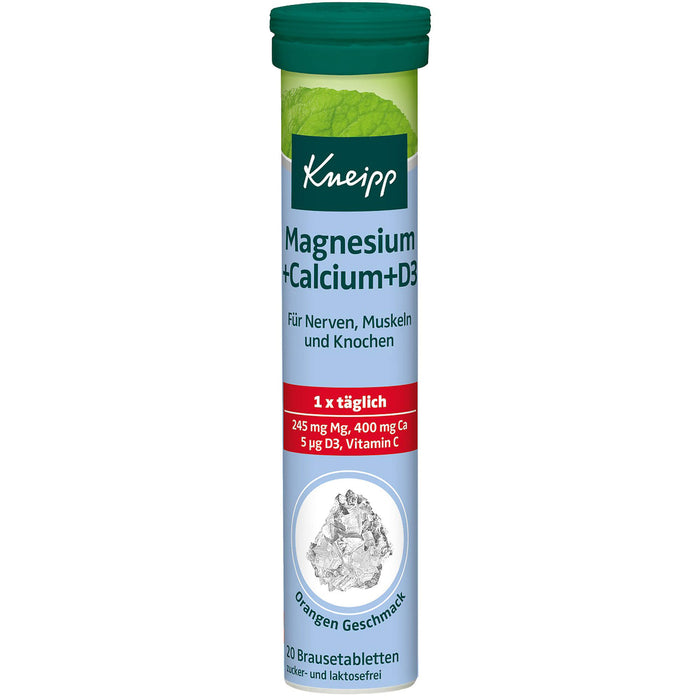 Kneipp Magnesium + Calcium + D3 Brausetabletten, 20 pc Tablettes