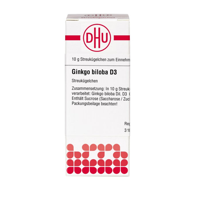 Ginkgo biloba D3 DHU Globuli, 10 g Globuli