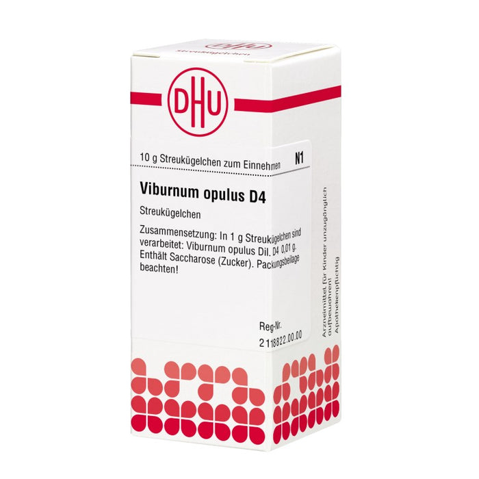 Viburnum opulus D4 DHU Globuli, 10 g Globuli
