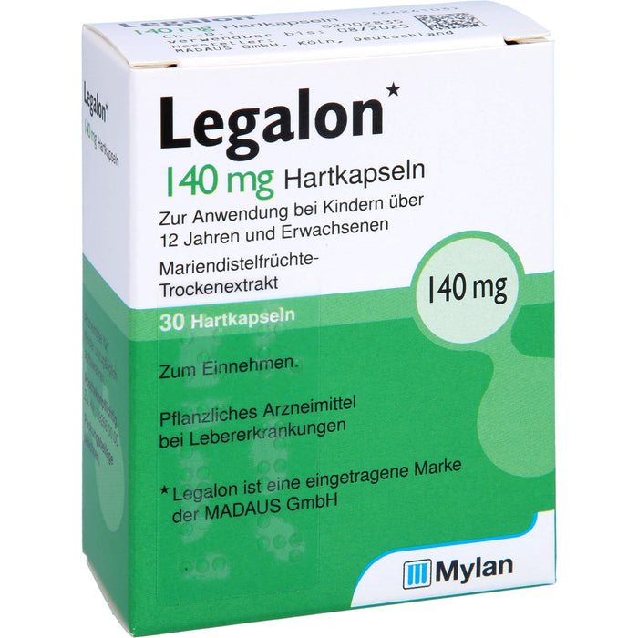 Legalon 140 kohlpharma Hartkapseln, 30 St. Kapseln