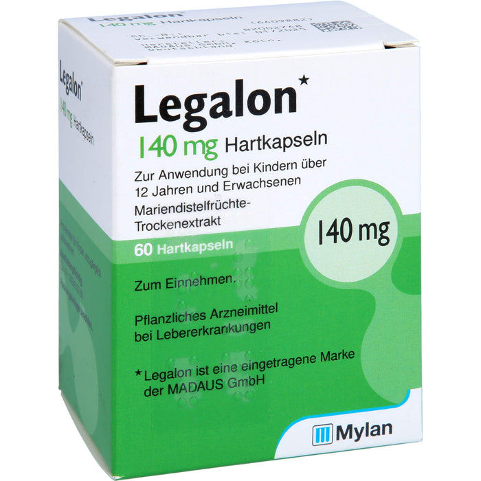 Legalon 140 mg Hartkapseln bei Lebererkrankungen, 60 pcs. Capsules