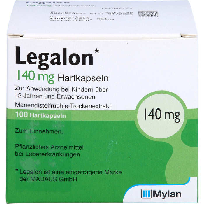 Legalon 140 kohlpharma Hartkapseln, 100 St HKP