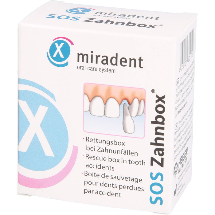 miradent SOS Zahnbox Rettungsbox bei Zahnunfällen, 1 pcs. Ampoules