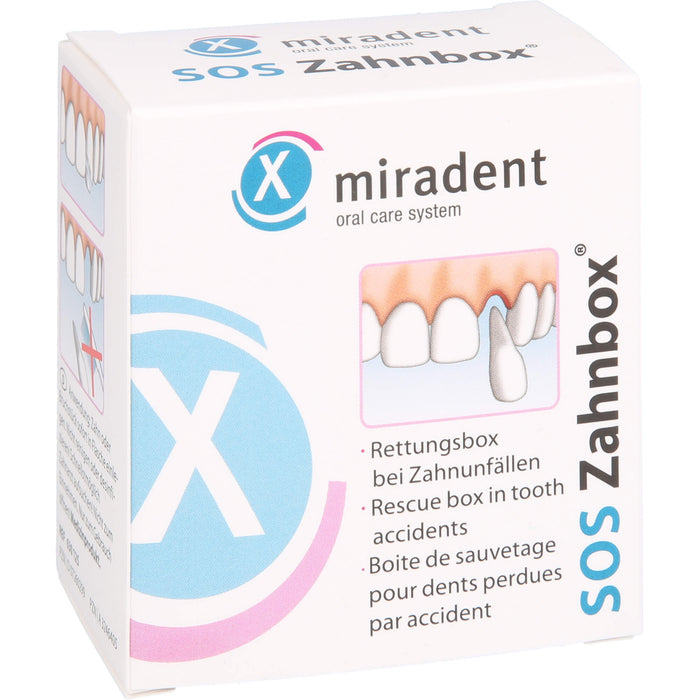 miradent SOS Zahnbox Rettungsbox bei Zahnunfällen, 1 pcs. Ampoules