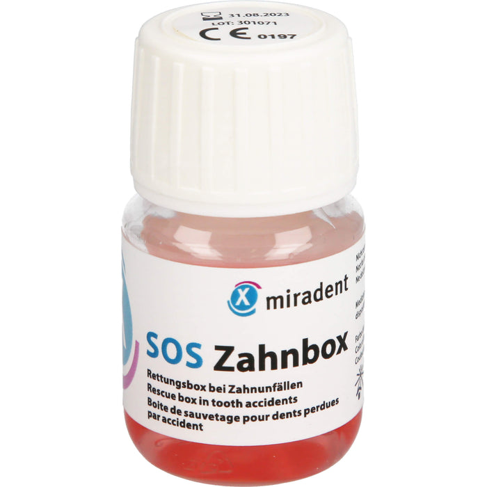 miradent SOS Zahnbox Rettungsbox bei Zahnunfällen, 1 pcs. Ampoules