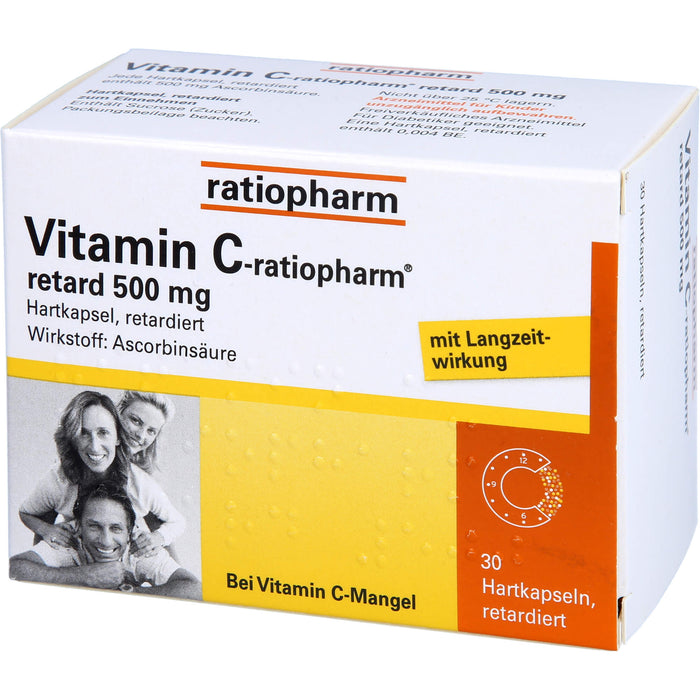 Vitamin C-ratiopharm retard 500 mg Hartkapseln, 30 pcs. Capsules