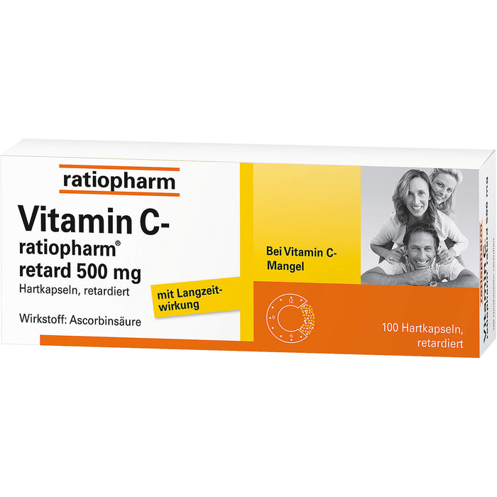 Vitamin C-ratiopharm retard 500 mg Kapseln, 100 pc Capsules