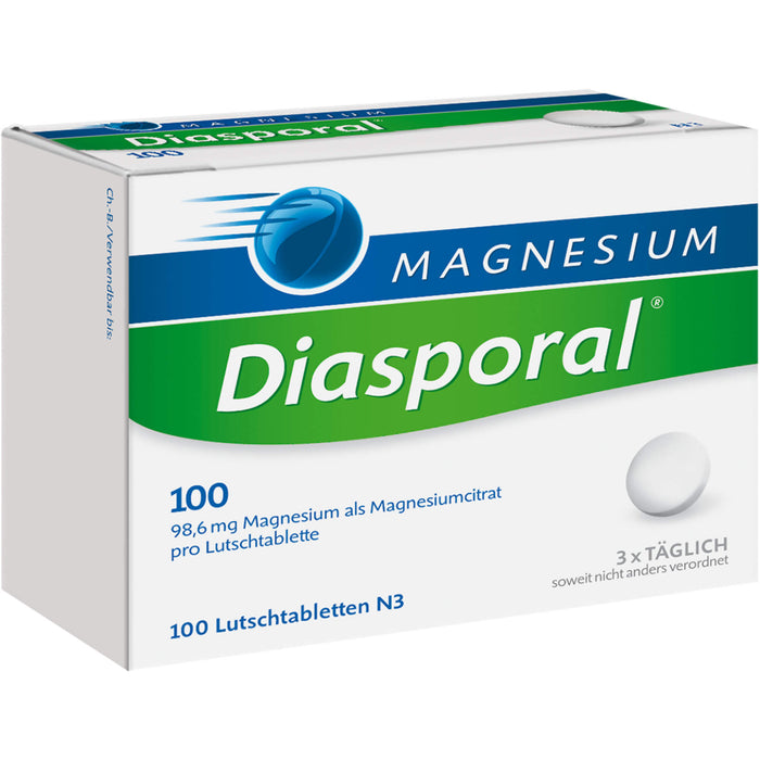 Magnesium Diasporal 100 Lutschtabletten, 100 St. Tabletten