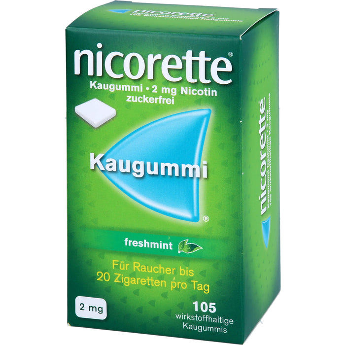 nicorette Kaugummi freshmint 2 mg Reimport Pharma Gerke, 105 St. Kaugummi