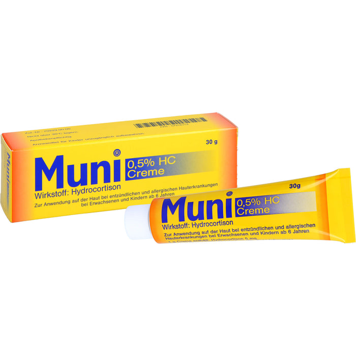 Muni 0,5% HC Creme bei entzündlichen und allergischen Hauterkrankungen, 30 g Crème