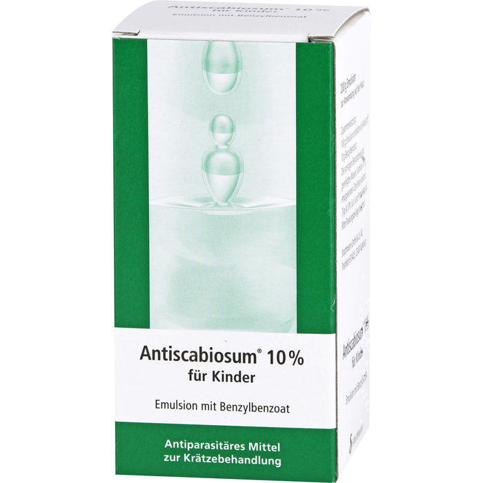 Antiscabiosum 10 % für Kinder Emulsion gegen Krätze, 200 g Solution