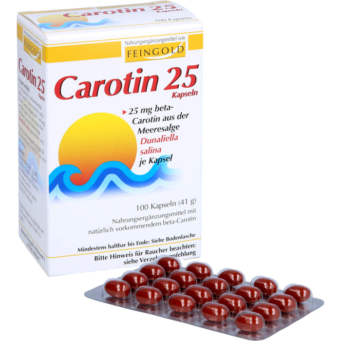 FEINGOLD Carotin 25 mg Kapseln, 100 pcs. Capsules