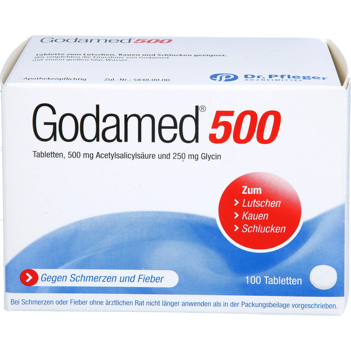 Godamed 500 Tabletten gegen Schmerzen und Fieber, 100 pcs. Tablets