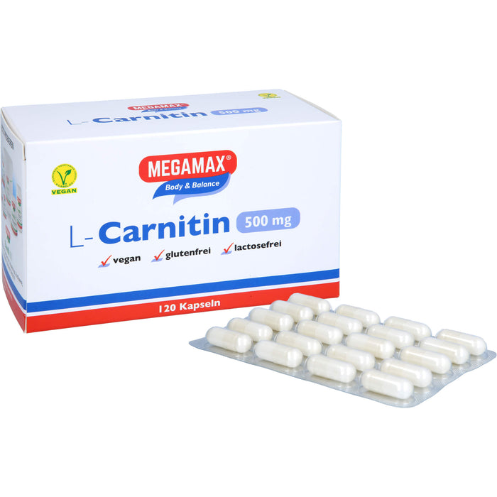 MEGAMAX Figur & Balance L-Carnitin 500 mg Kapseln, 120 St. Kapseln