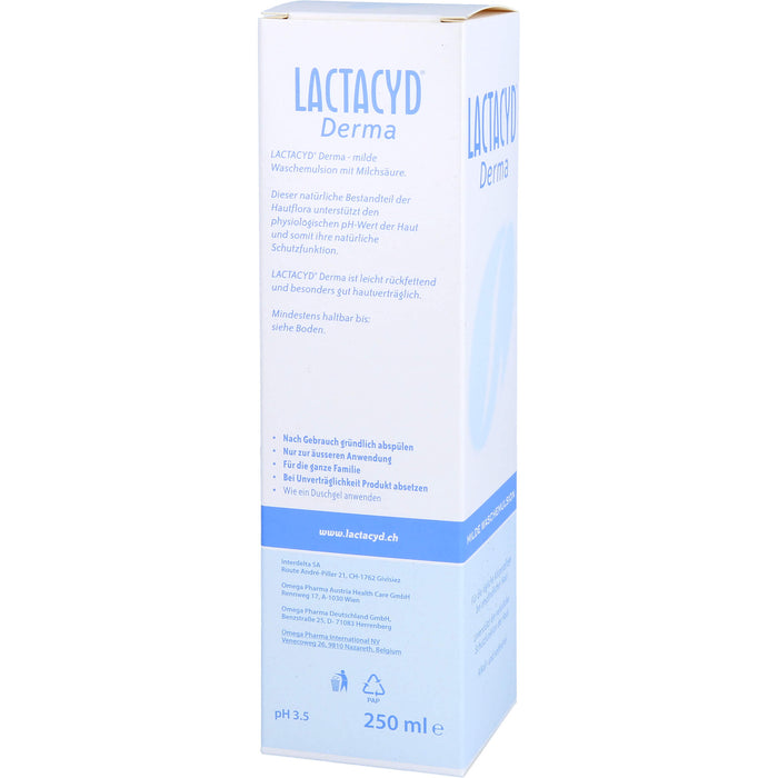 LACTACYD Derma milde Waschemulsion, 250 ml Solution