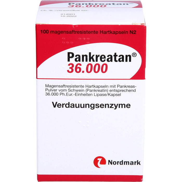 Pankreatan 36.000, Magensaftresistente Hartkapseln, 100 pcs. Capsules