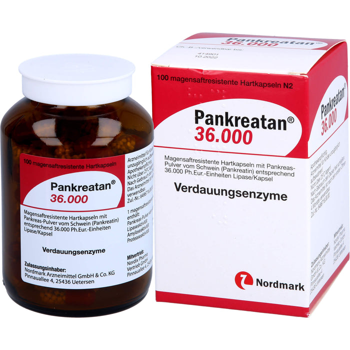 Pankreatan 36.000, Magensaftresistente Hartkapseln, 100 St. Kapseln