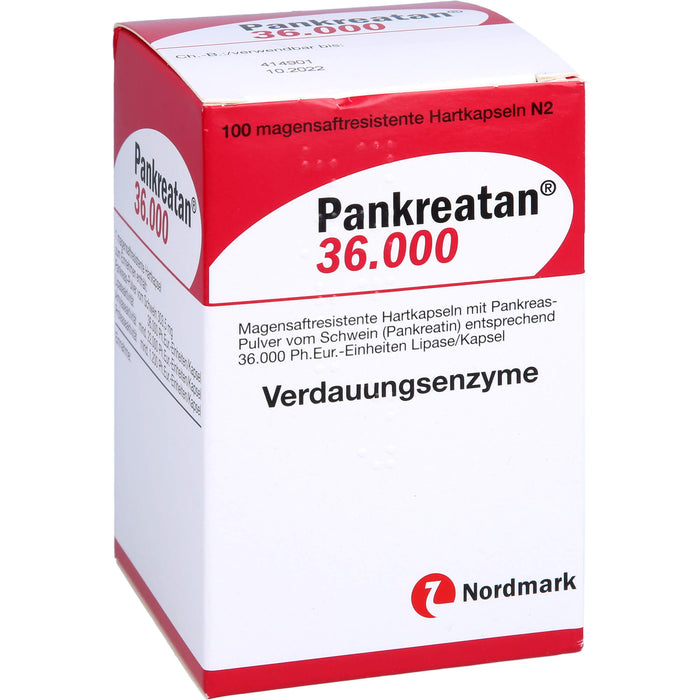 Pankreatan 36.000, Magensaftresistente Hartkapseln, 100 pc Capsules