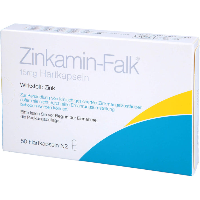 Zinkamin-Falk 15 mg Hartkapseln, 50 pcs. Capsules