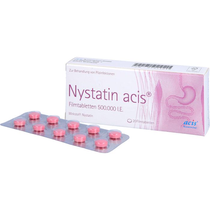 Nystatin acis Filmtabletten 500.000 I.E., 20 St. Tabletten