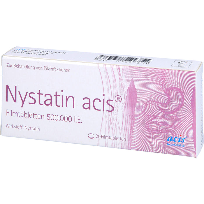 Nystatin acis Filmtabletten 500.000 I.E., 20 pcs. Tablets