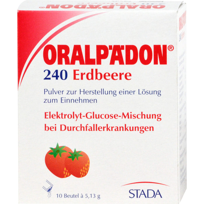 Oralpädon 240 Erdbeere Pulver, 10 pcs. Sachets