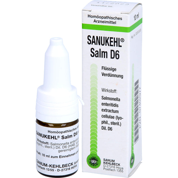 Sanukehl Salm D6 flüssige Verdünnung, 10 ml Solution