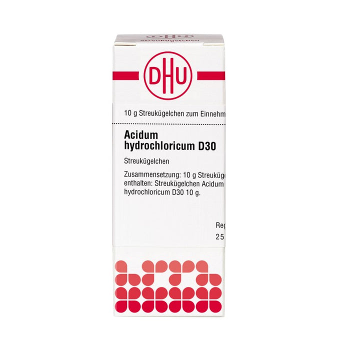 DHU Acidum hydrochloricum D30 Streukügelchen, 10 g Globuli