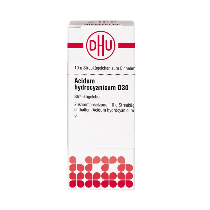 DHU Acidum hydrocyanicum D30 Streukügelchen, 10 g Globuli