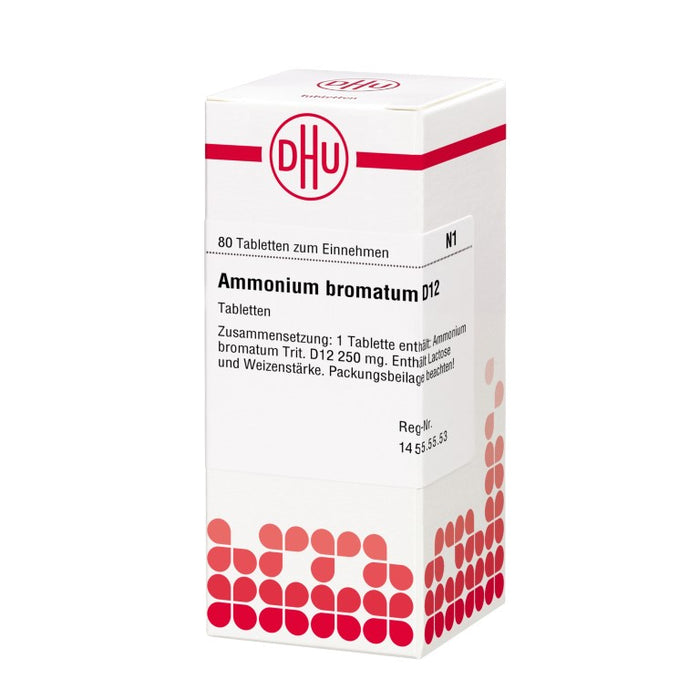 Ammonium bromatum D12 DHU Tabletten, 80 St. Tabletten