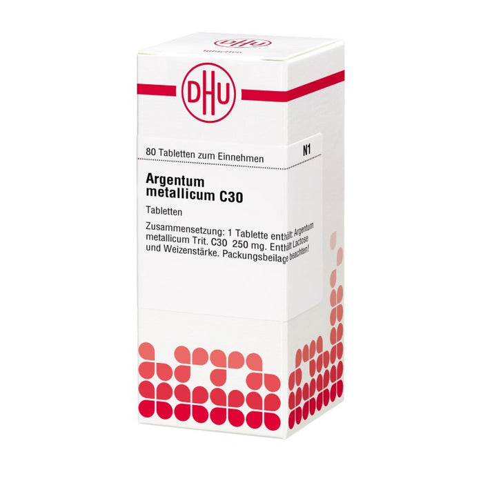 Argentum metallicum C30 DHU Tabletten, 80 St. Tabletten