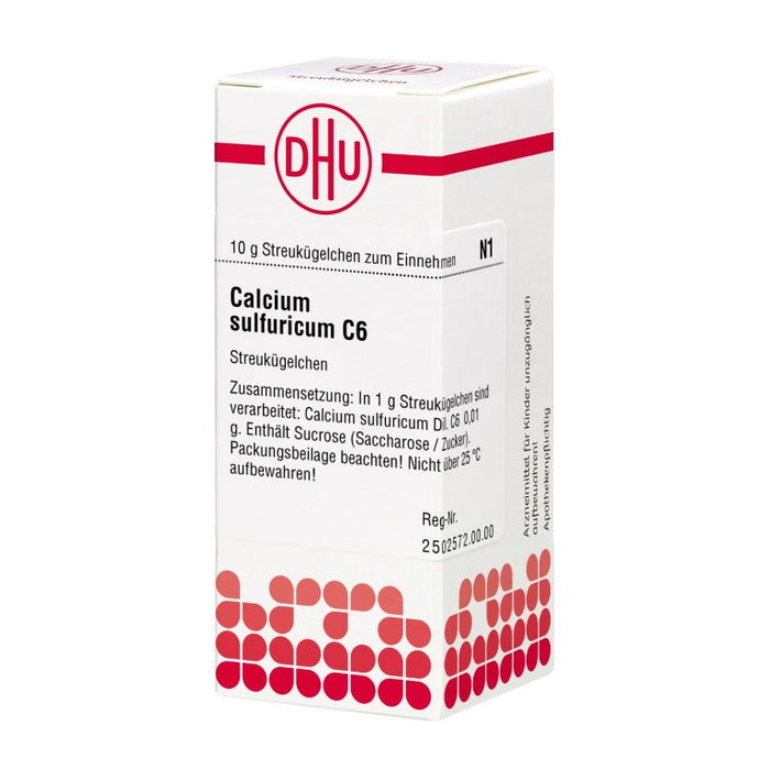 DHU Calcium sulfuricum C6 Streukügelchen, 10 g Globuli