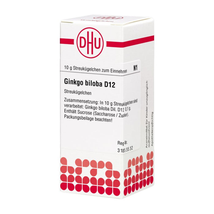 DHU Ginkgo biloba D12 Streukügelchen, 10 g Globuli