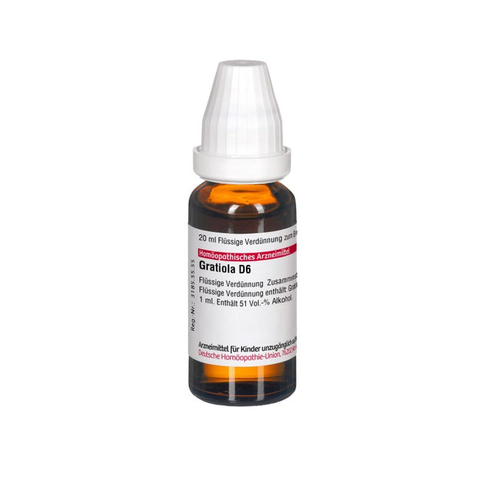 Gratiola D6 DHU Dilution, 20 ml Lösung