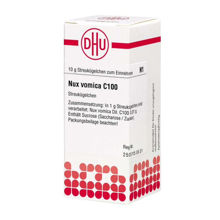 DHU Nux vomica C100 Streukügelchen, 10 g Globules