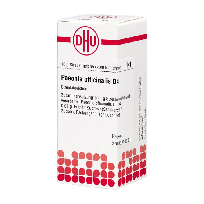 DHU Paeonia officinalis D4 Streukügelchen, 10 g Globules