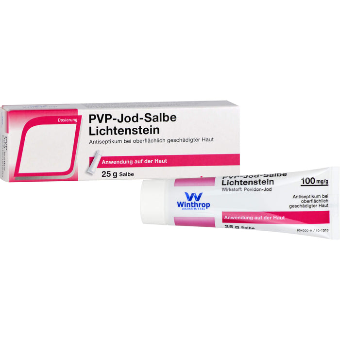 ZENTIVA PVP-Jod-Salbe Lichtenstein 100 mg/g, 25 g Onguent